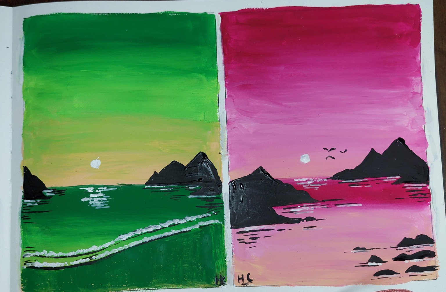 Landscapes in gouache - image 3 - student project