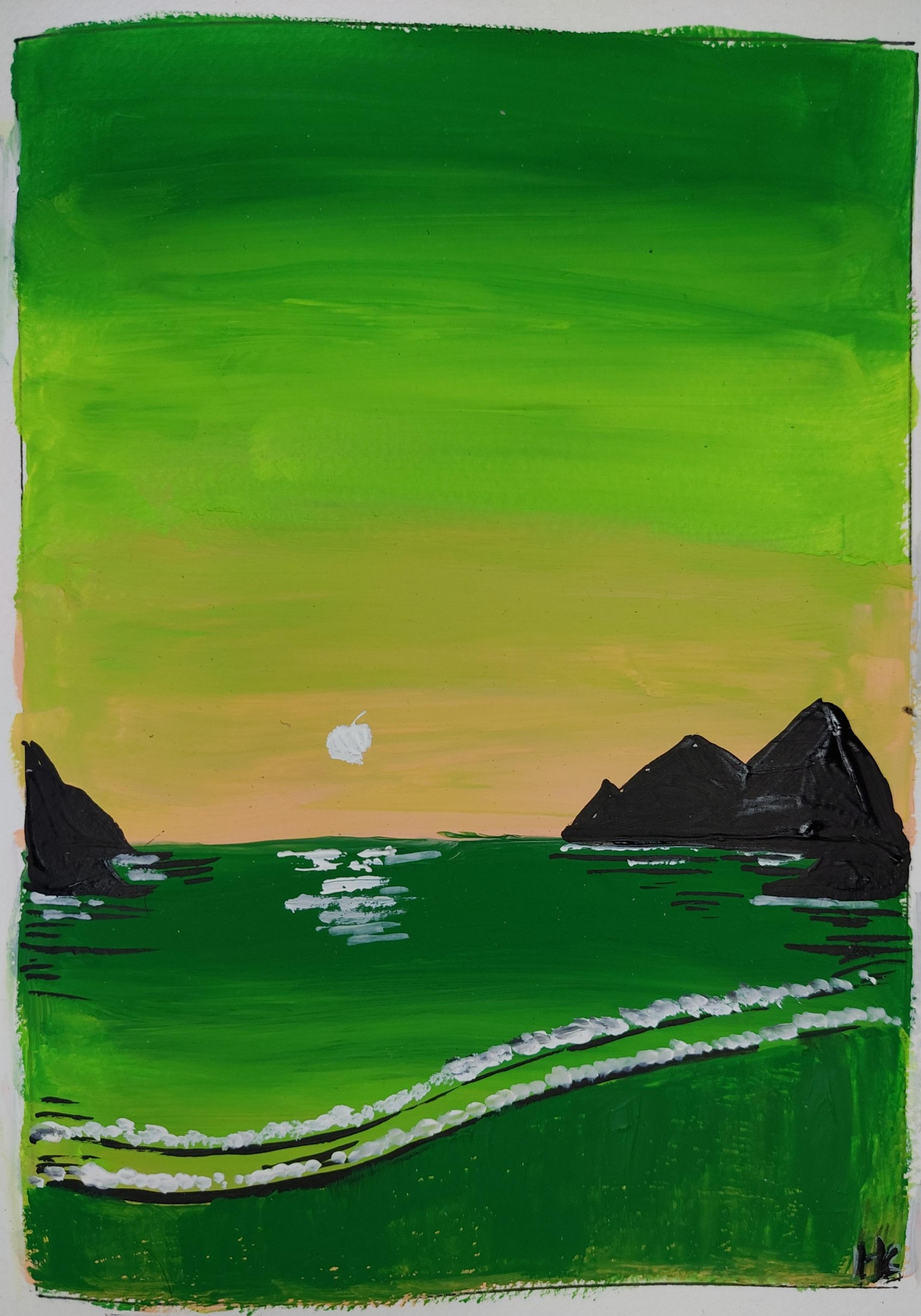 Landscapes in gouache - image 2 - student project