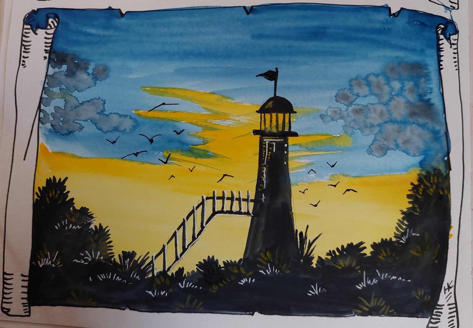 lighthouse landscape - image 1 - student project