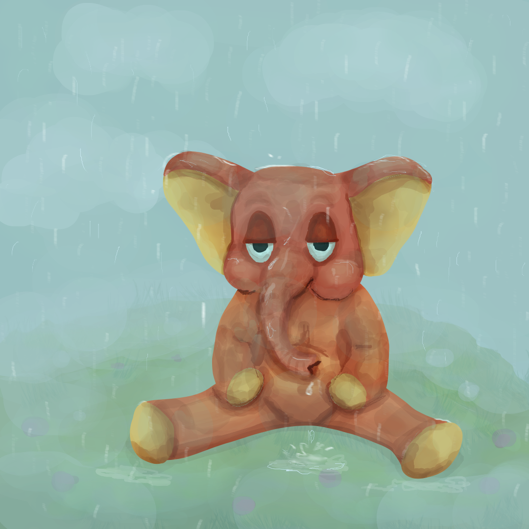 Golu - the baby elephant (different light settings) - image 2 - student project