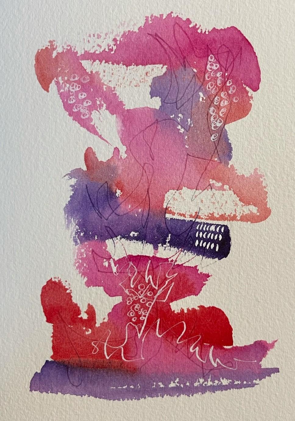 Watercolor scribbles - image 1 - student project