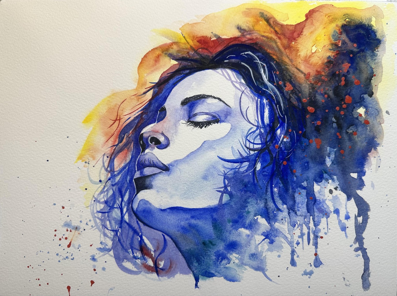 Colourful portrait - image 1 - student project