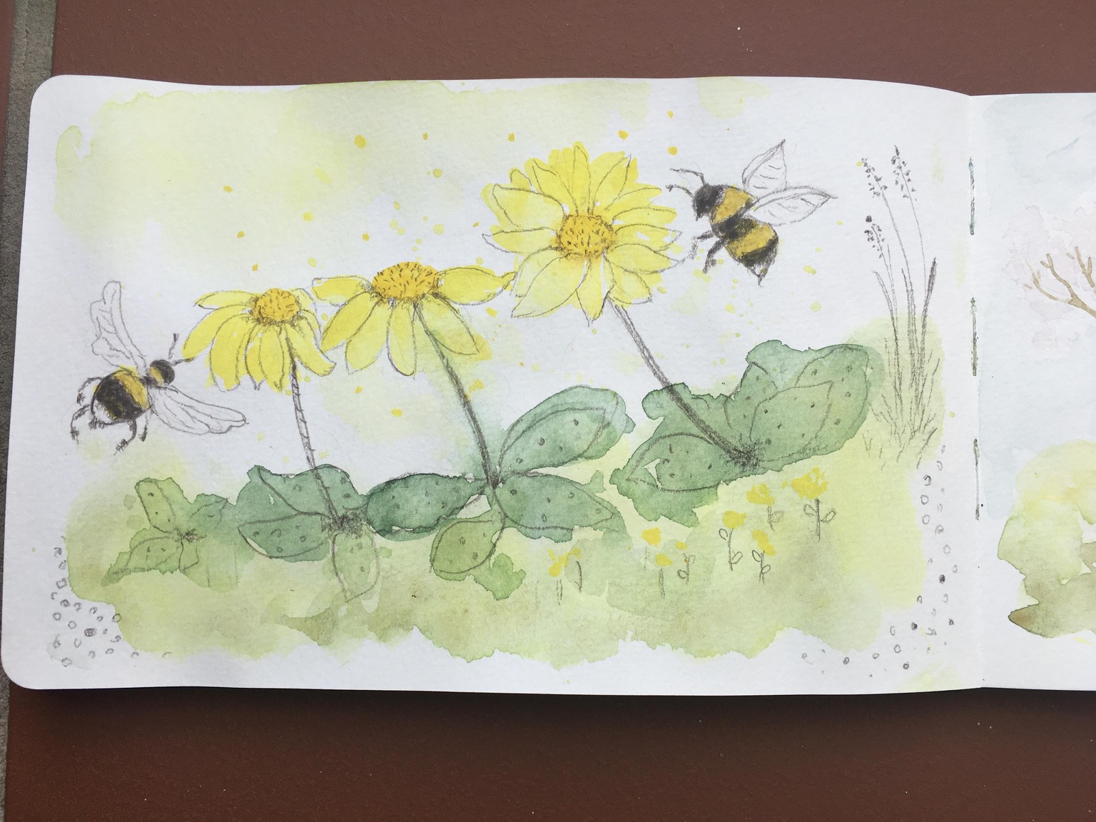Spring Flowers and Bumblebees - image 2 - student project