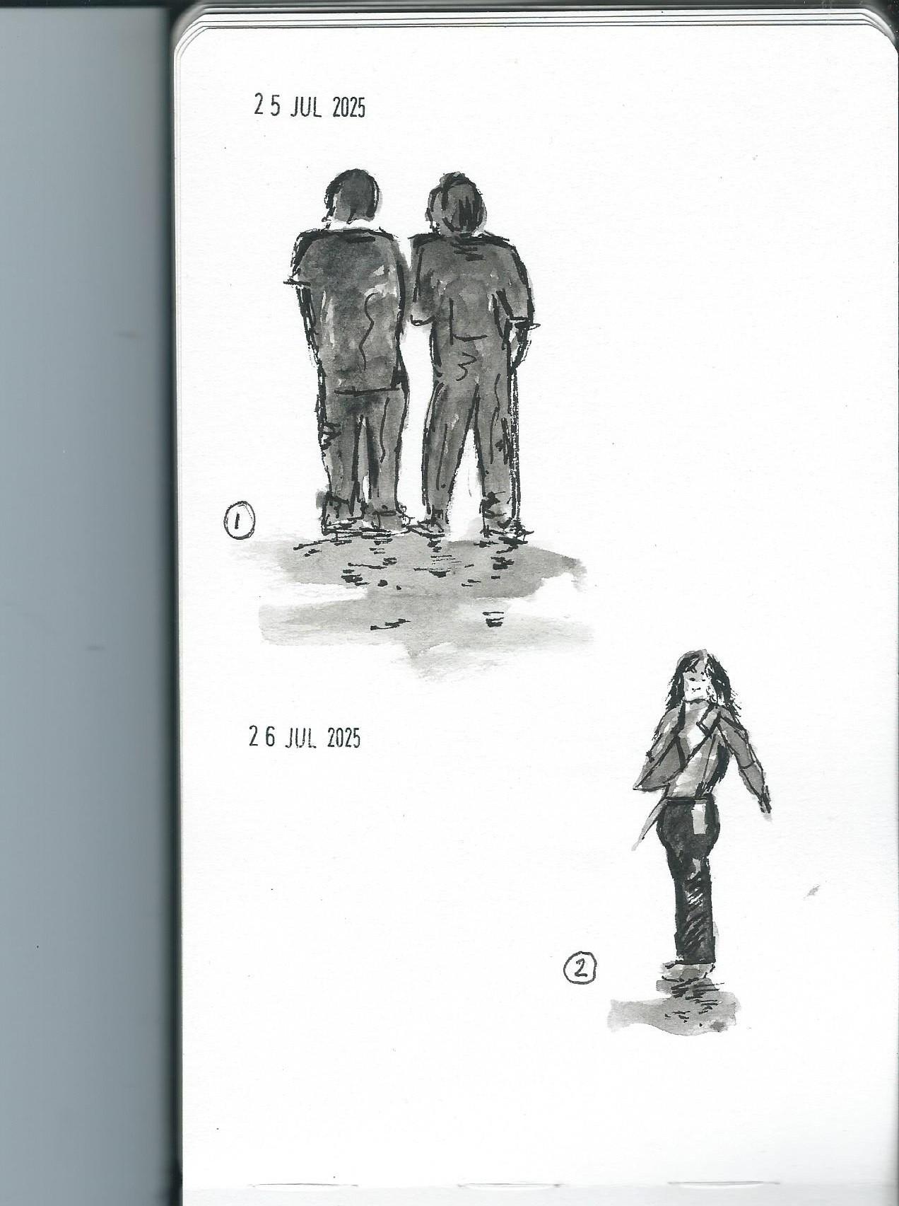 Line & Wash Silhouettes - image 1 - student project