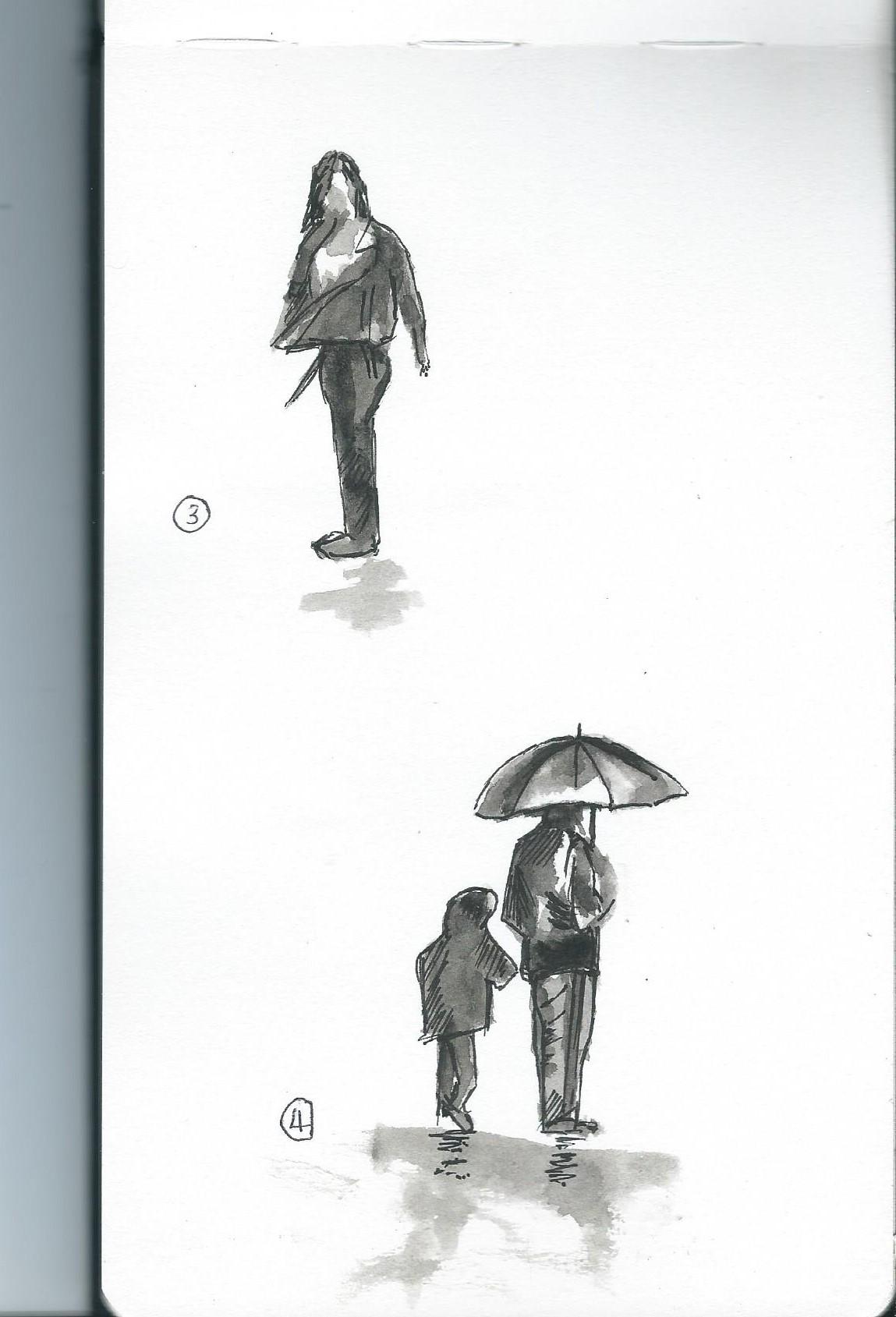 Line & Wash Silhouettes - image 2 - student project