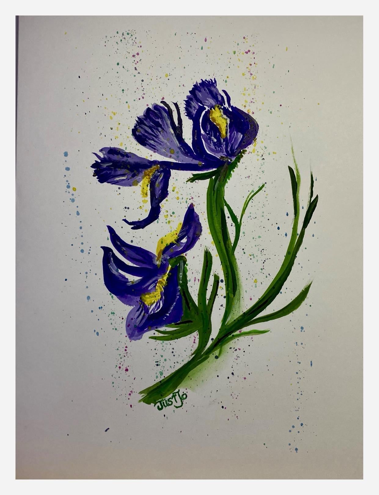 Watercolour Iris. - image 1 - student project