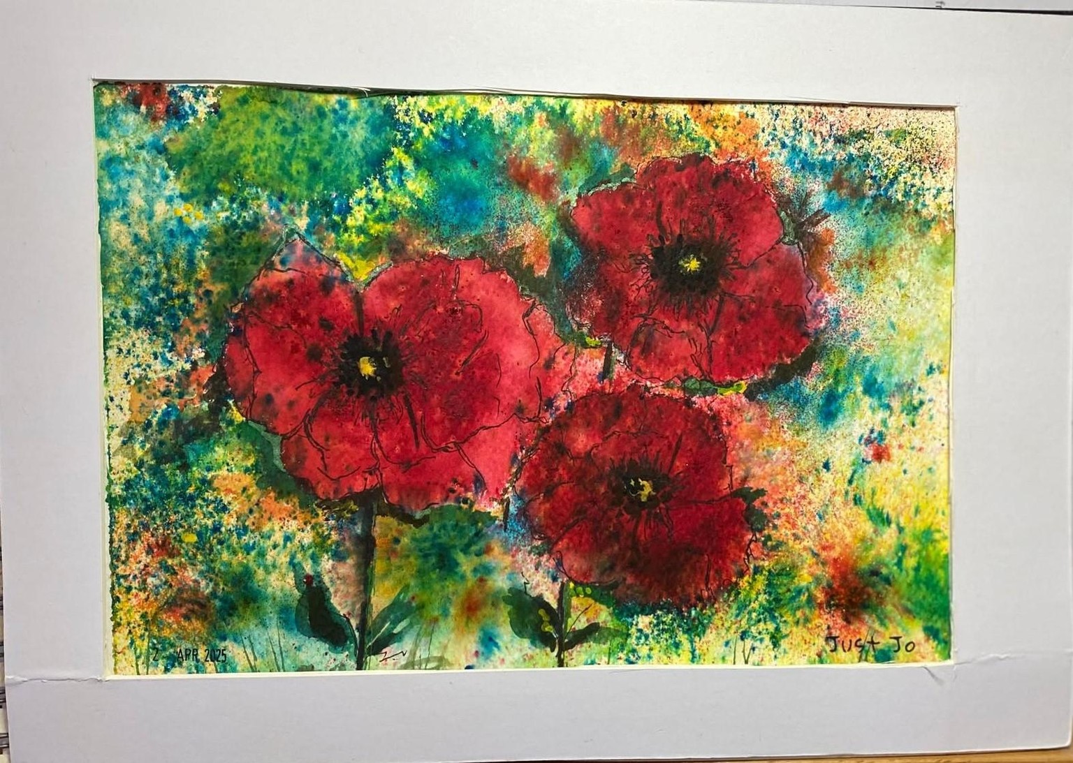 Brusho Poppies. - image 1 - student project
