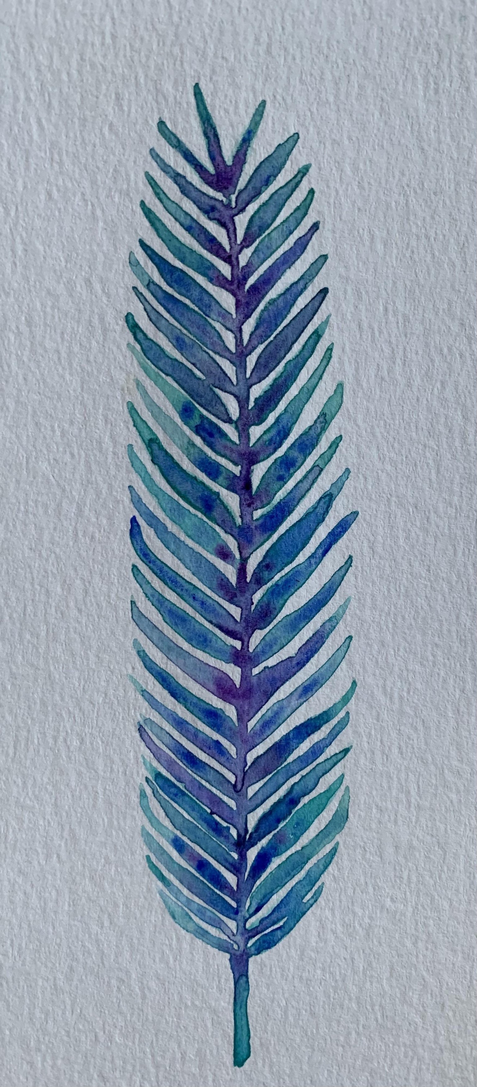 Watercolor Tropical leaves - image 4 - student project