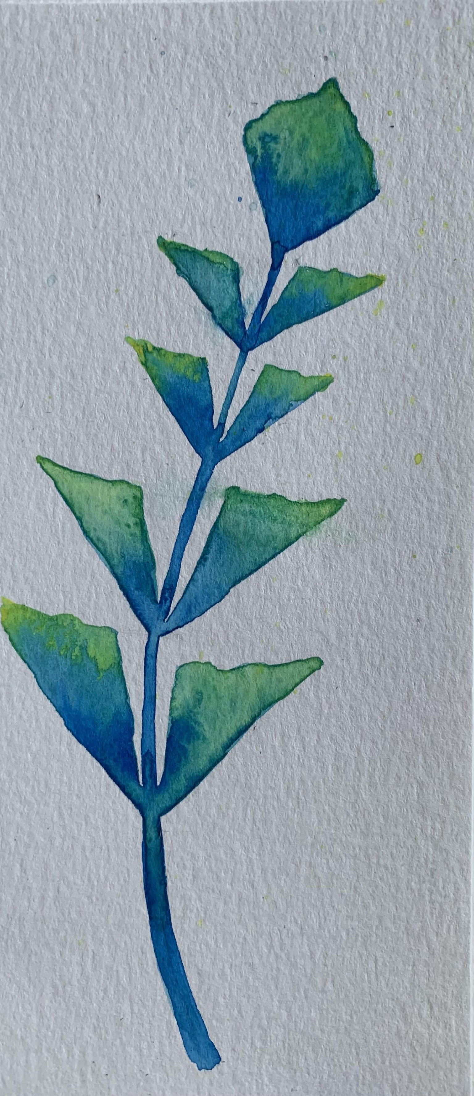 Watercolor Tropical leaves - image 5 - student project