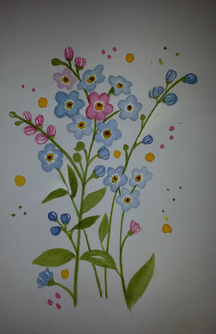 Eugenias Forget me nots practice - image 1 - student project