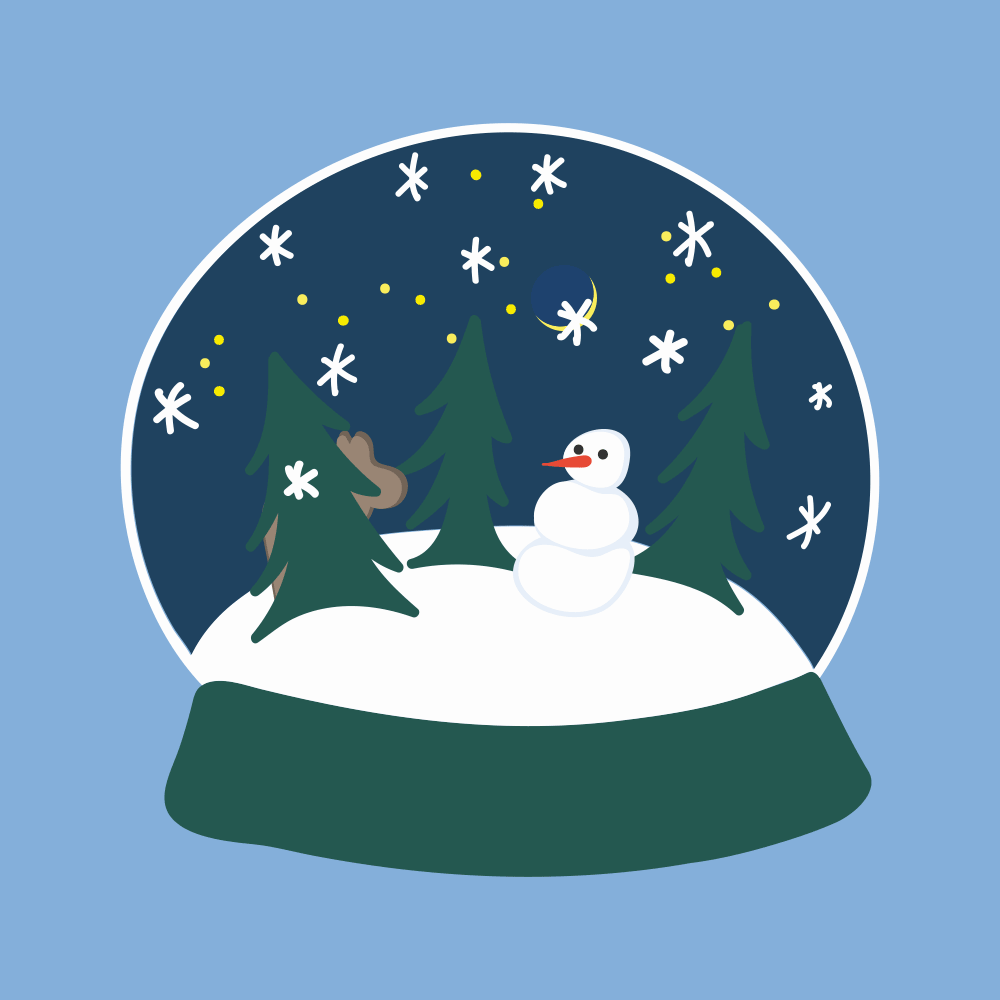 Frosty the snowman feeds a very hungry deer - image 1 - student project