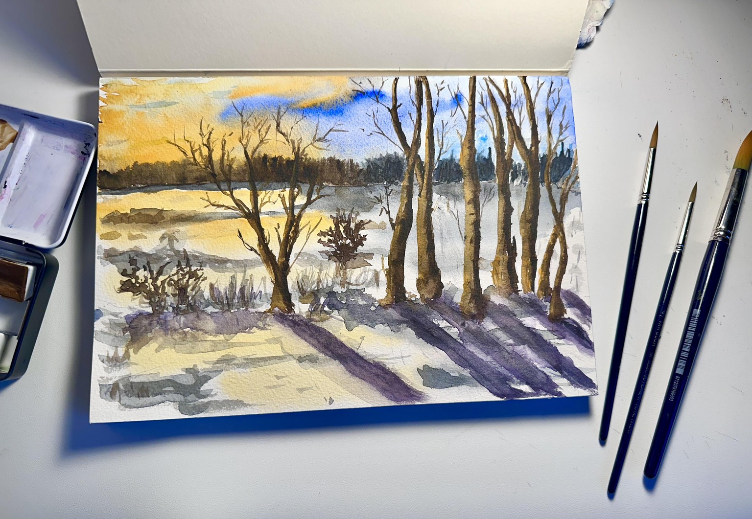 Winter Sunset - image 1 - student project