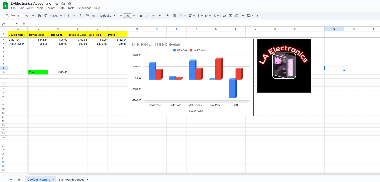 My SpreadSheet - image 1 - student project