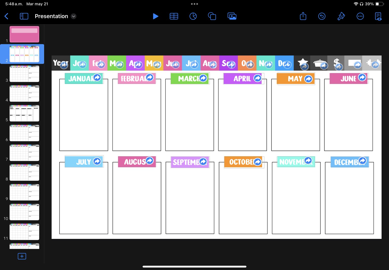 How to Create Your Own Digital Planner on the Ipad From Scratch Using Keynote - image 1 - student project