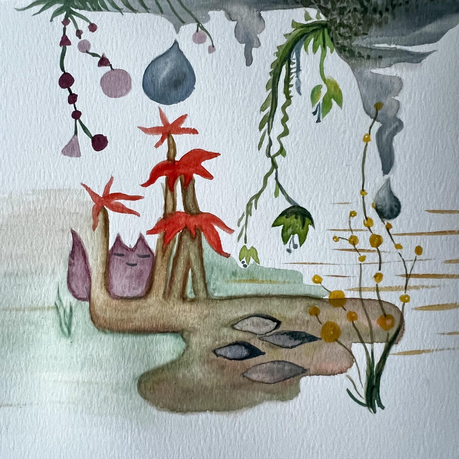 A cat in a floating garden - image 1 - student project