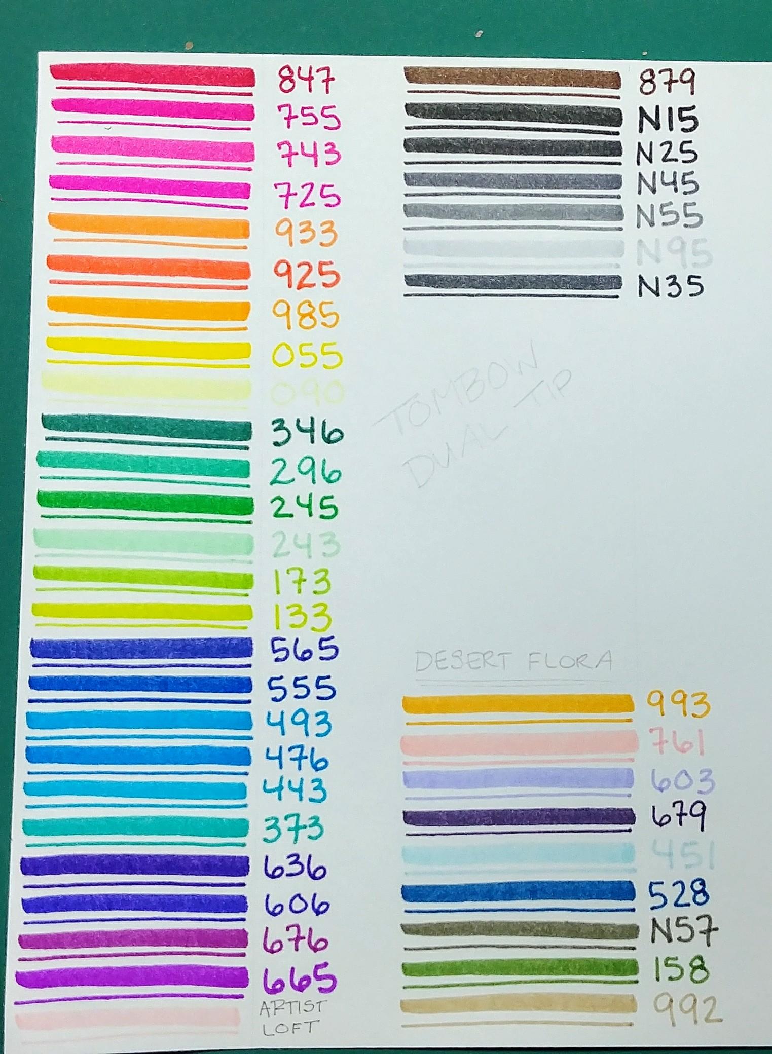 Tombow Swatches - image 1 - student project