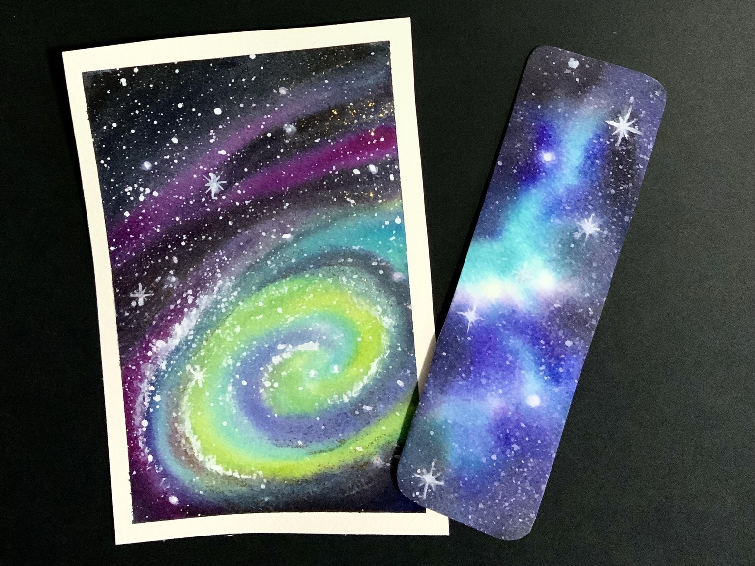 Watercolor Galaxies - image 1 - student project