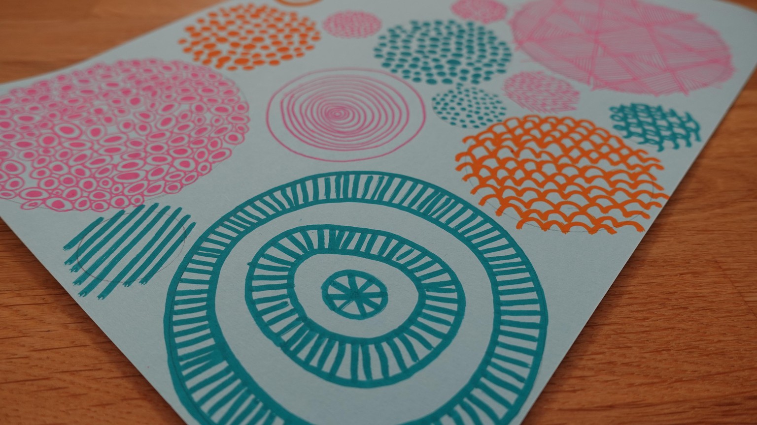 Abstract Pattern Collages: Mindful Drawing + Intuitive Collage for Self-Care - image 1 - student project