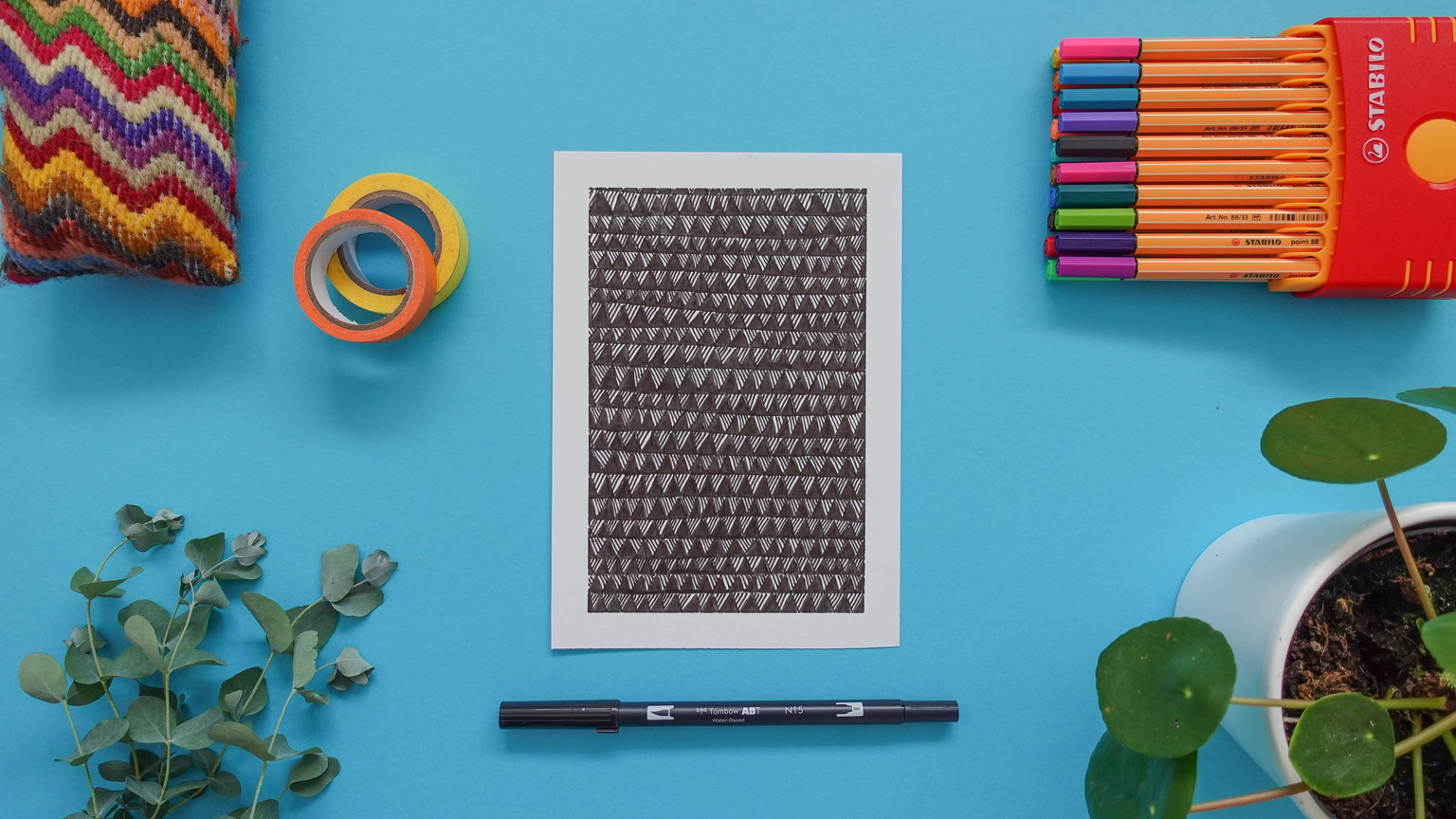 Drawing Patterns: 14 Days Of Mindful Drawing For Self-Care - image 5 - student project