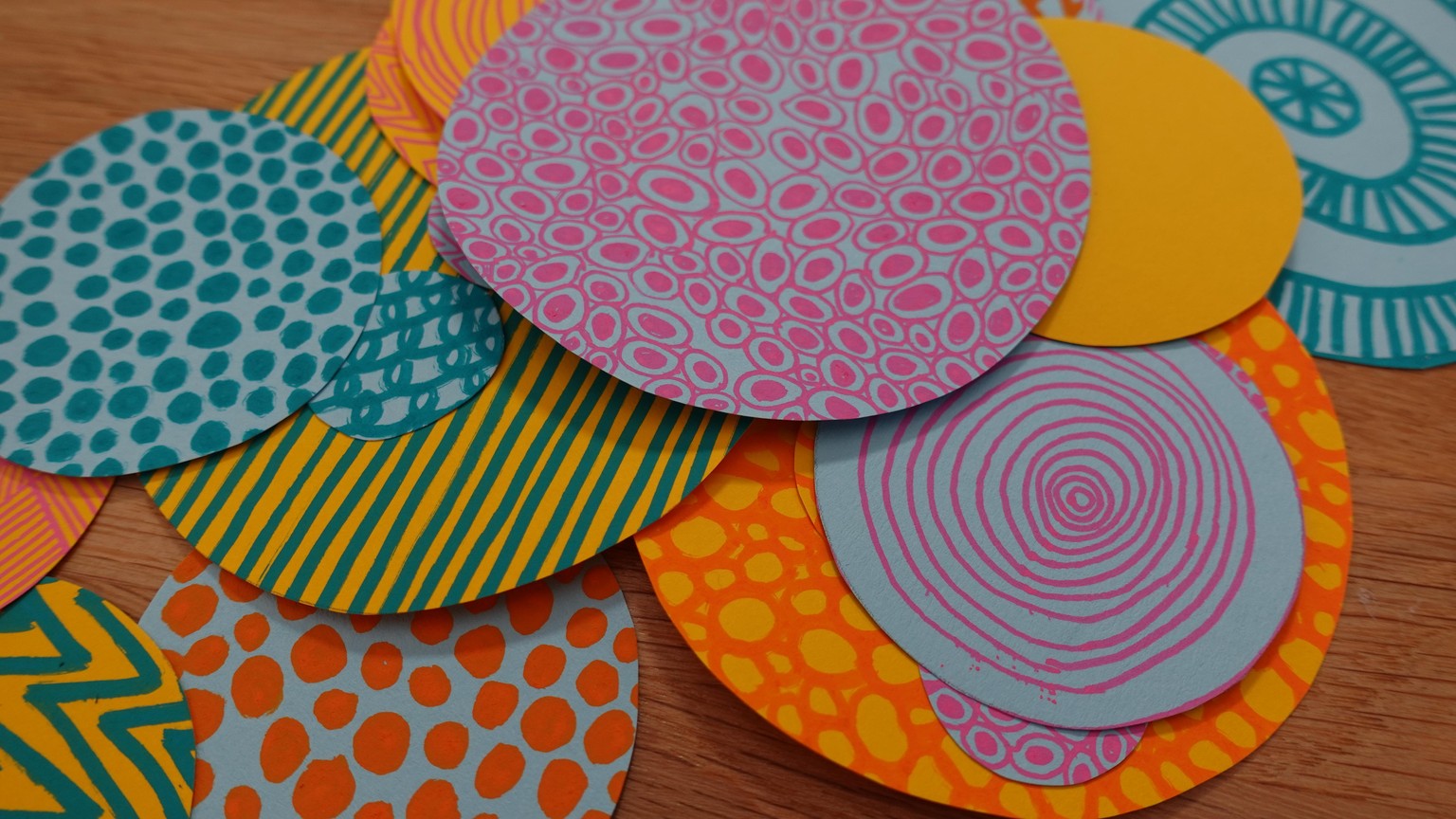 Abstract Pattern Collages: Mindful Drawing + Intuitive Collage for Self-Care - image 3 - student project