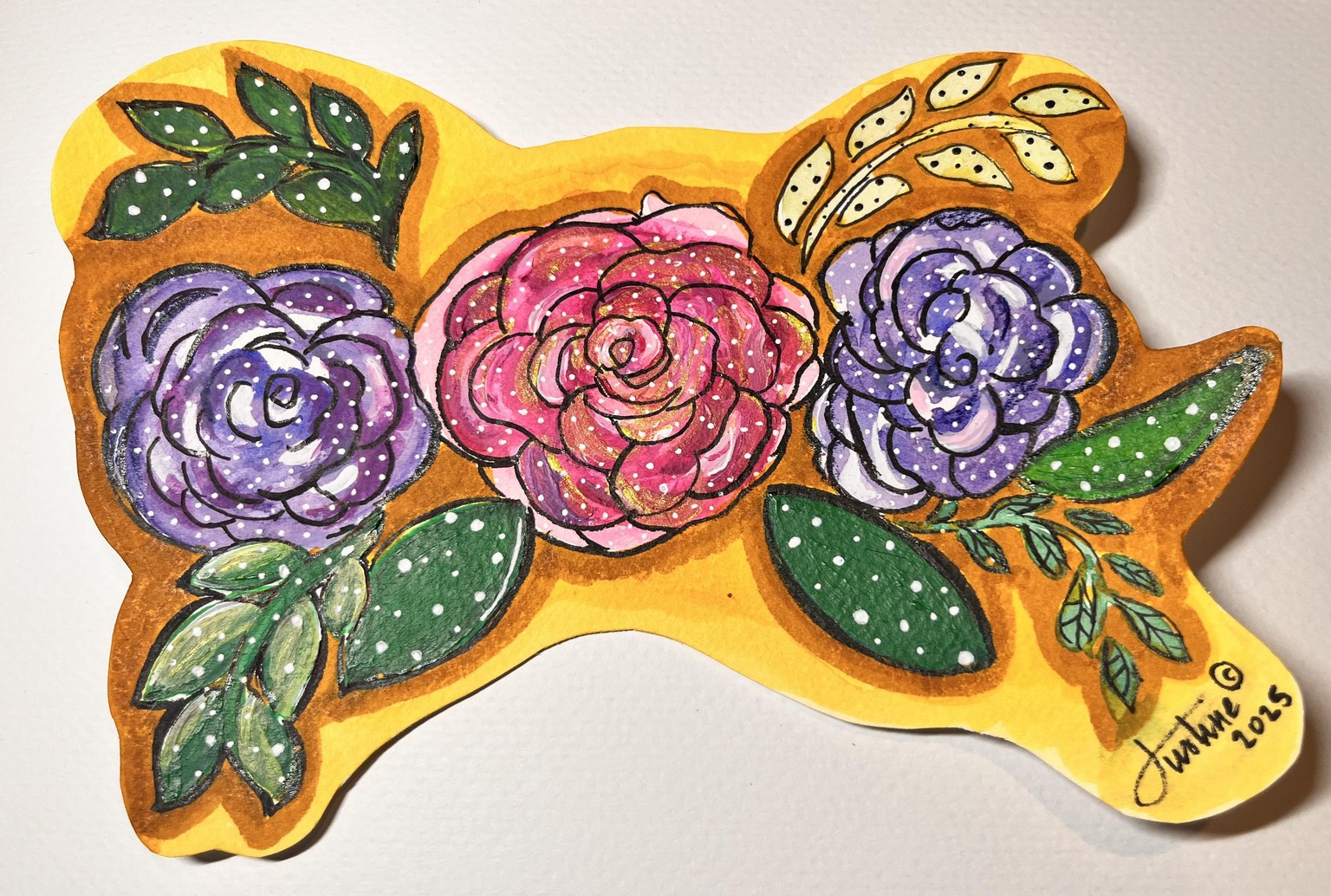 Watercolor flower project - image 1 - student project