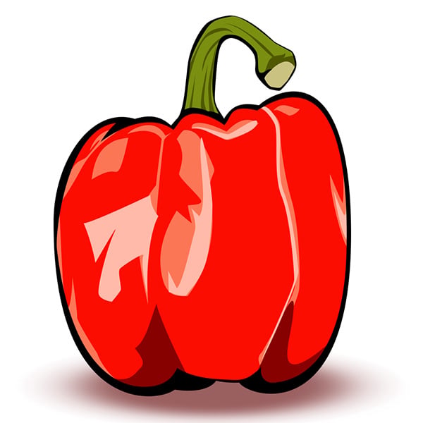 Red Bell Pepper Using pen tool - image 2 - student project