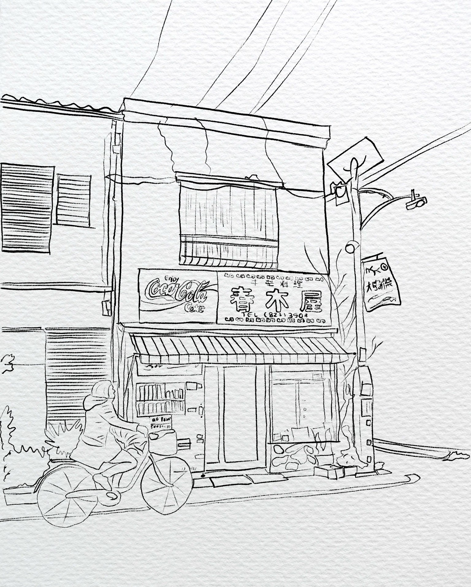 Urban sketch - image 2 - student project
