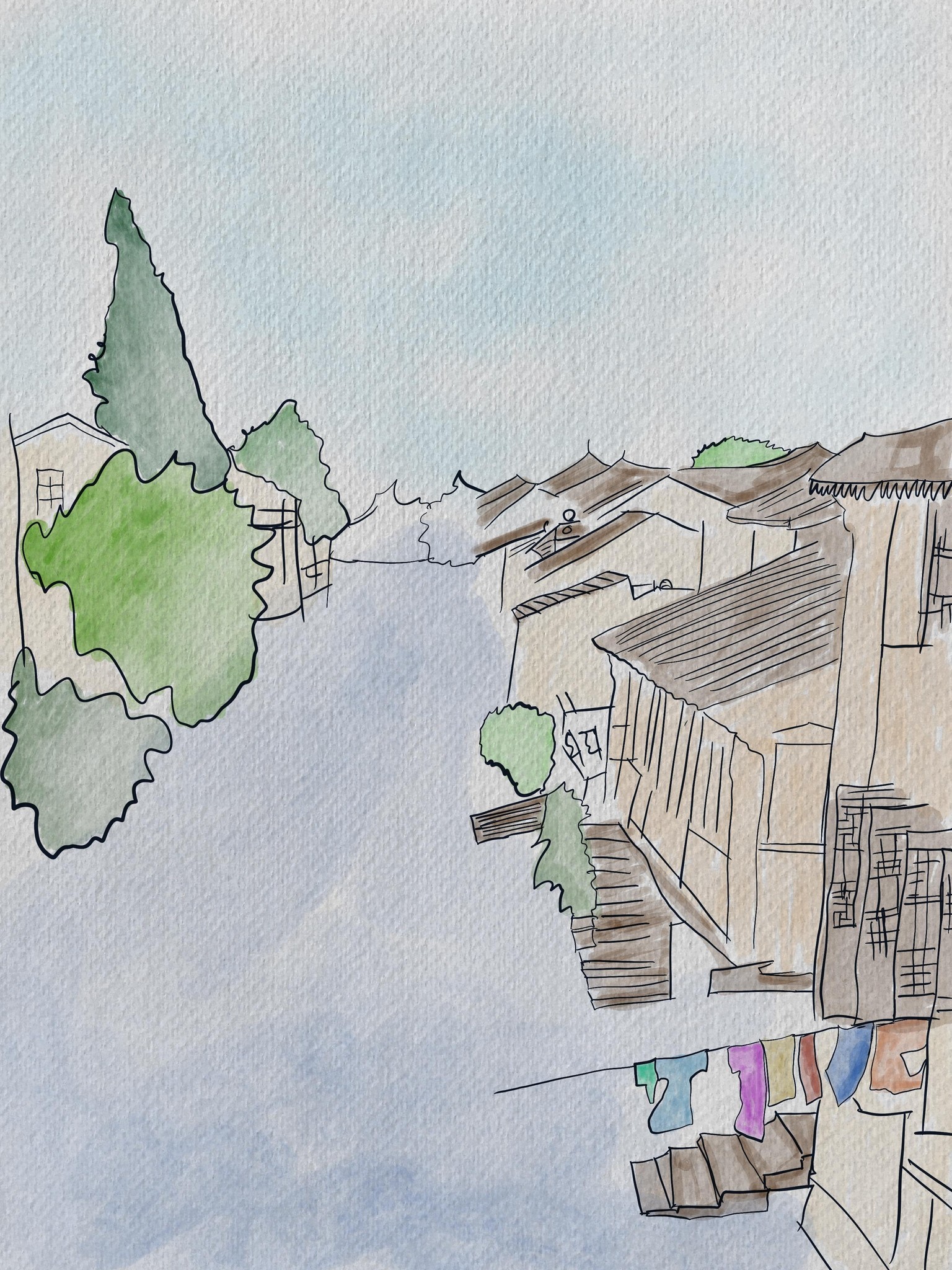 Urban sketch - image 2 - student project