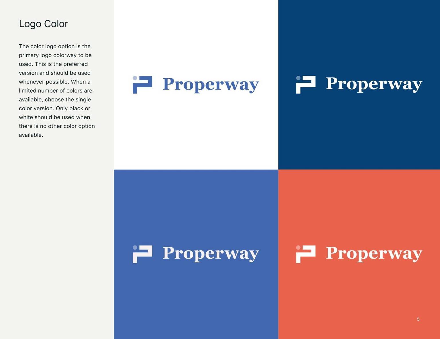 Properway brand styleguide - image 5 - student project