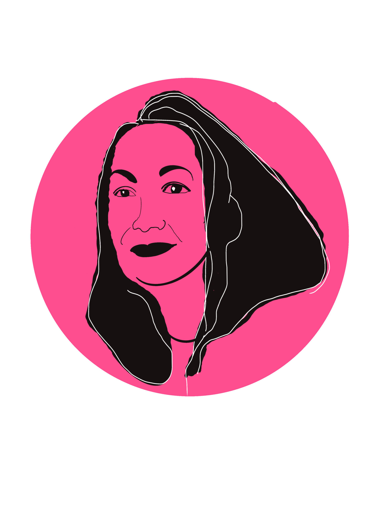 Pink Graphic Portrait - image 1 - student project