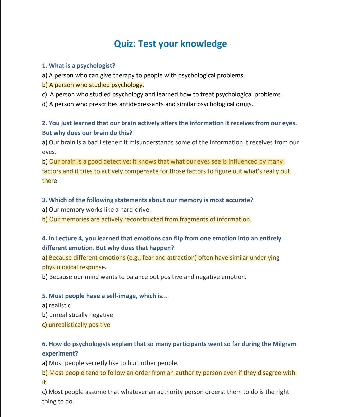 Test your knowledge - image 1 - student project