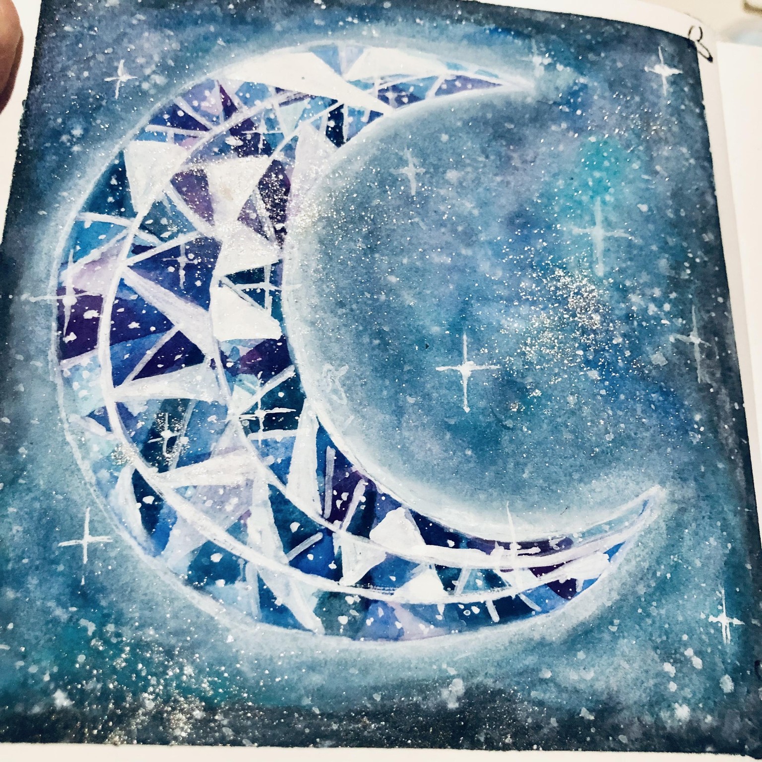 Blue moon by @ilustralilian - image 1 - student project