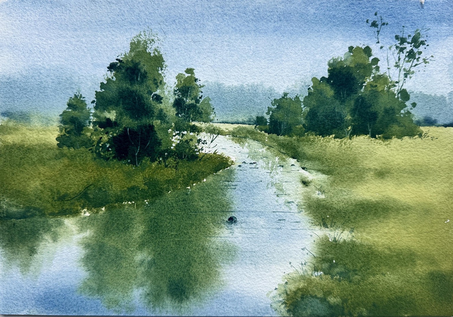 Loose watercolor landscapes - image 1 - student project