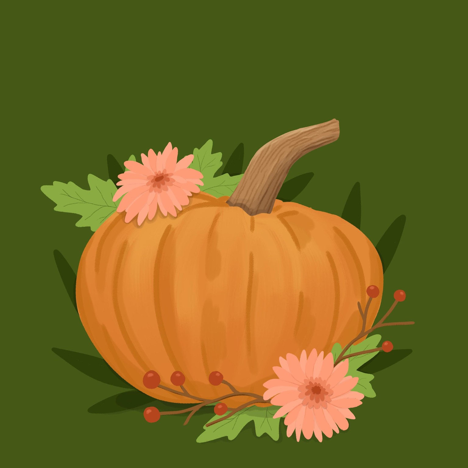 Pumpkin Florals - image 1 - student project