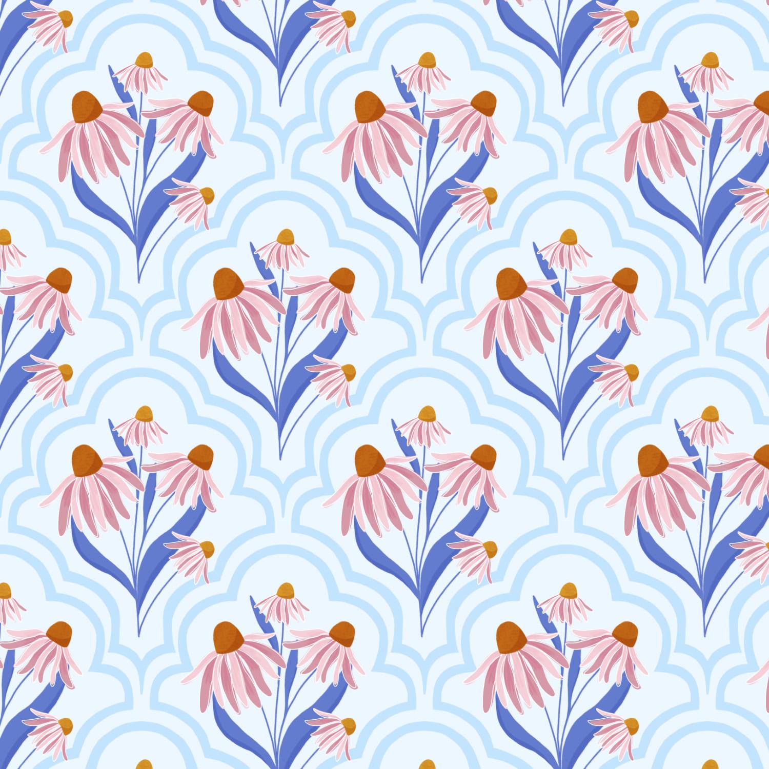 Coneflower Pattern - image 1 - student project