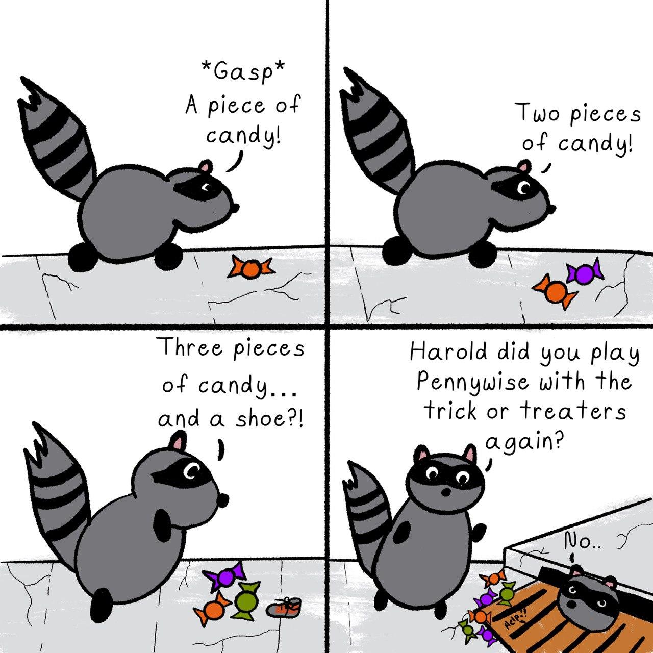 Quick Raccoon Comic - image 1 - student project