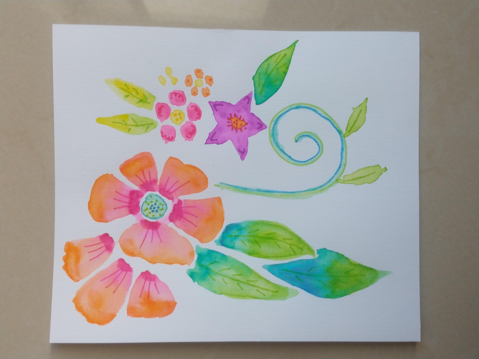My colorful flowers - image 3 - student project