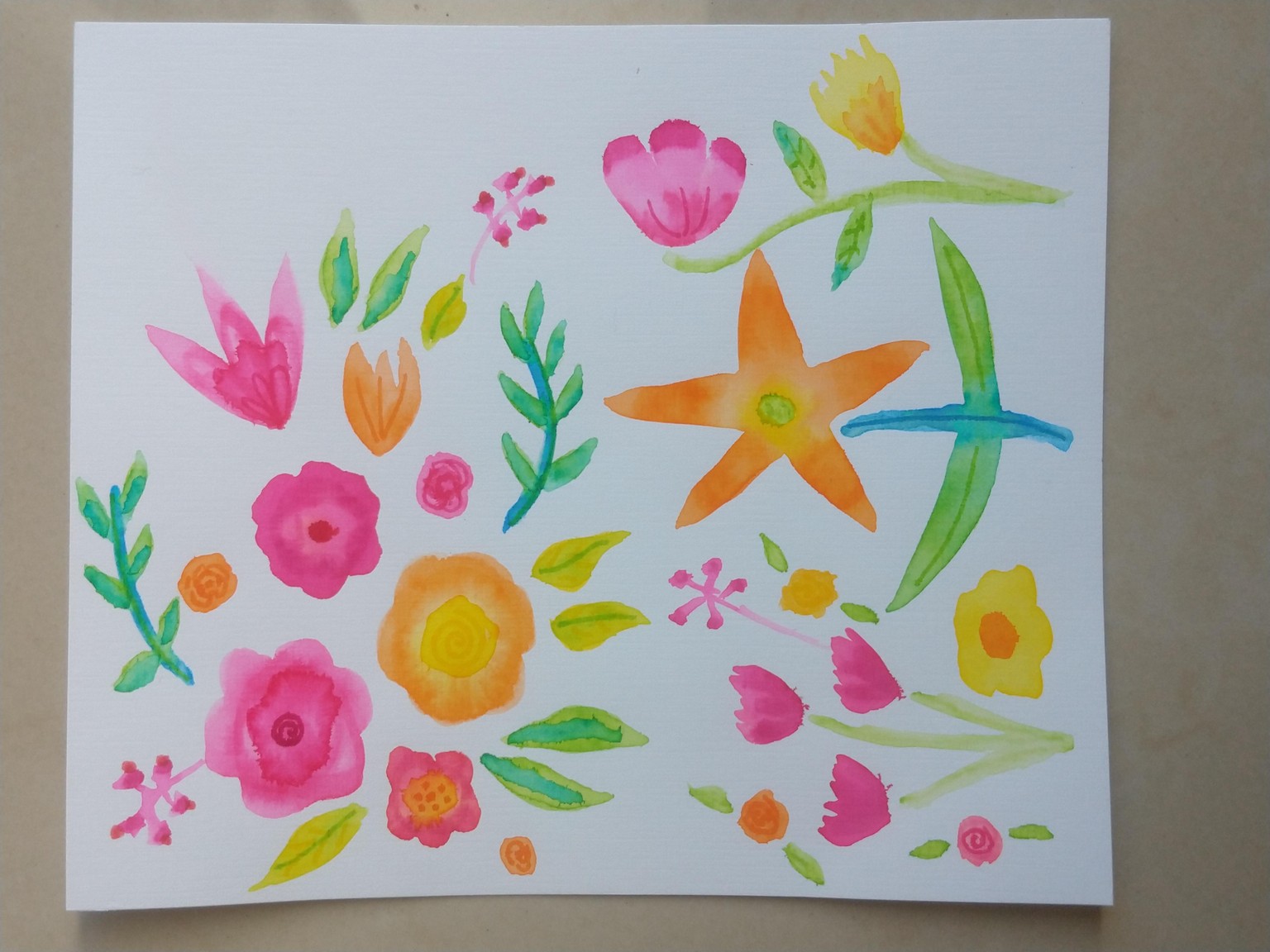 My colorful flowers - image 4 - student project