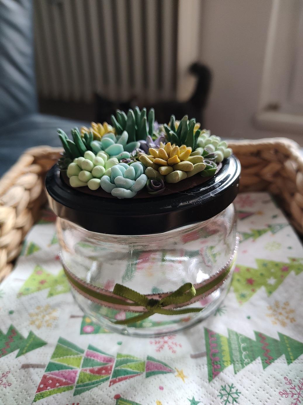 Succulent tea jar - image 1 - student project