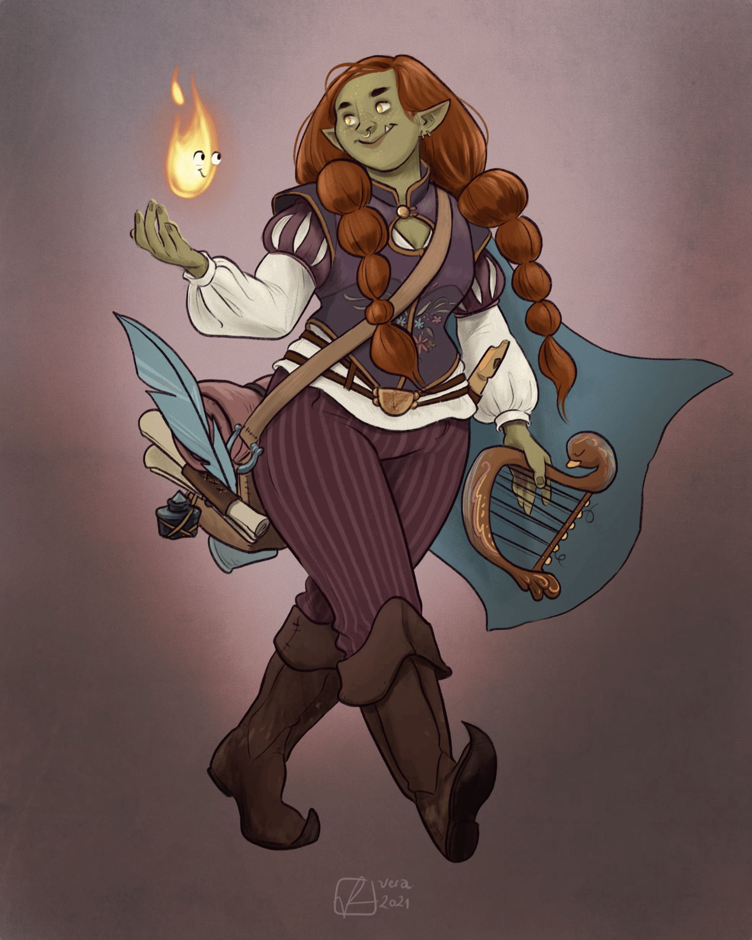 Halforc Bard - image 12 - student project
