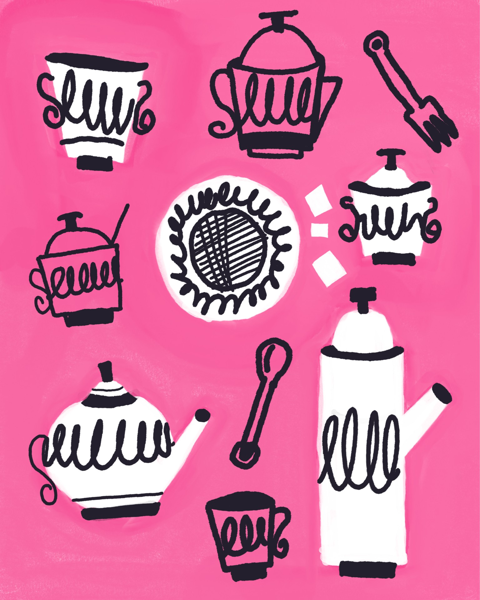 Mid-Century Illustration Fun with Wonky Lines and Markers - image 5 - student project