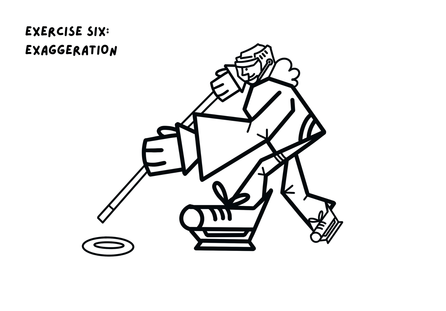 Odd Bodies: Stylized Ringette Players - image 3 - student project