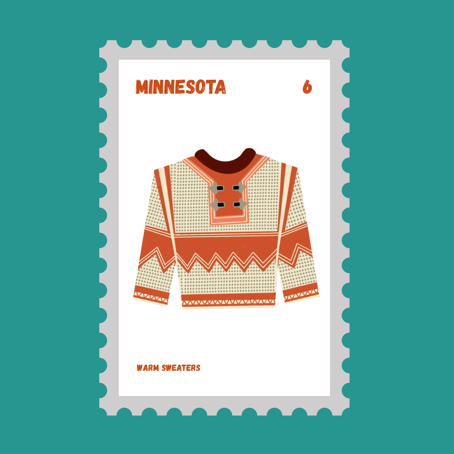 Minnesota Inspired Stamps - image 3 - student project