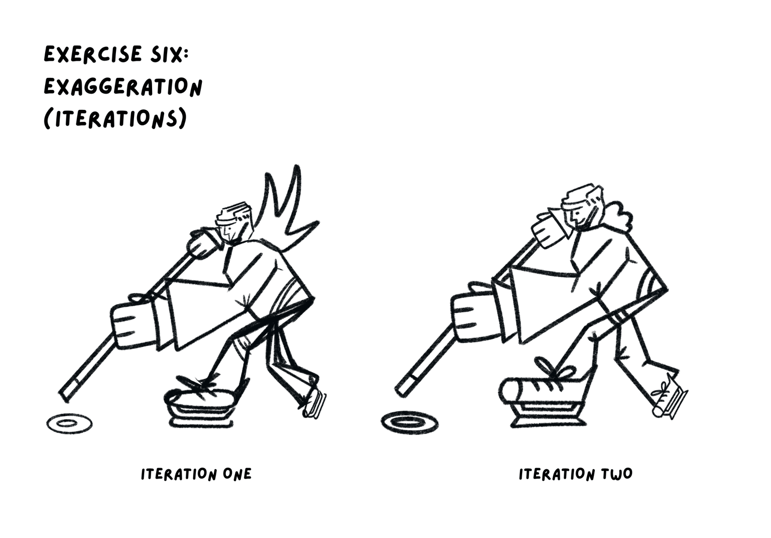Odd Bodies: Stylized Ringette Players - image 5 - student project