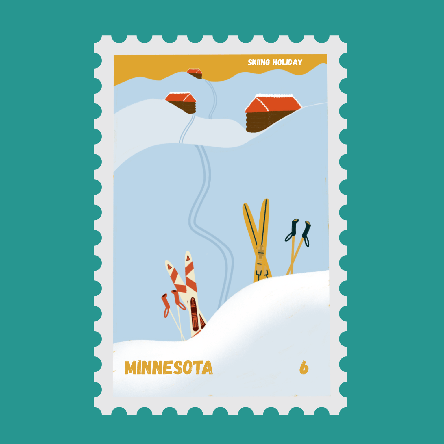 Minnesota Inspired Stamps - image 6 - student project