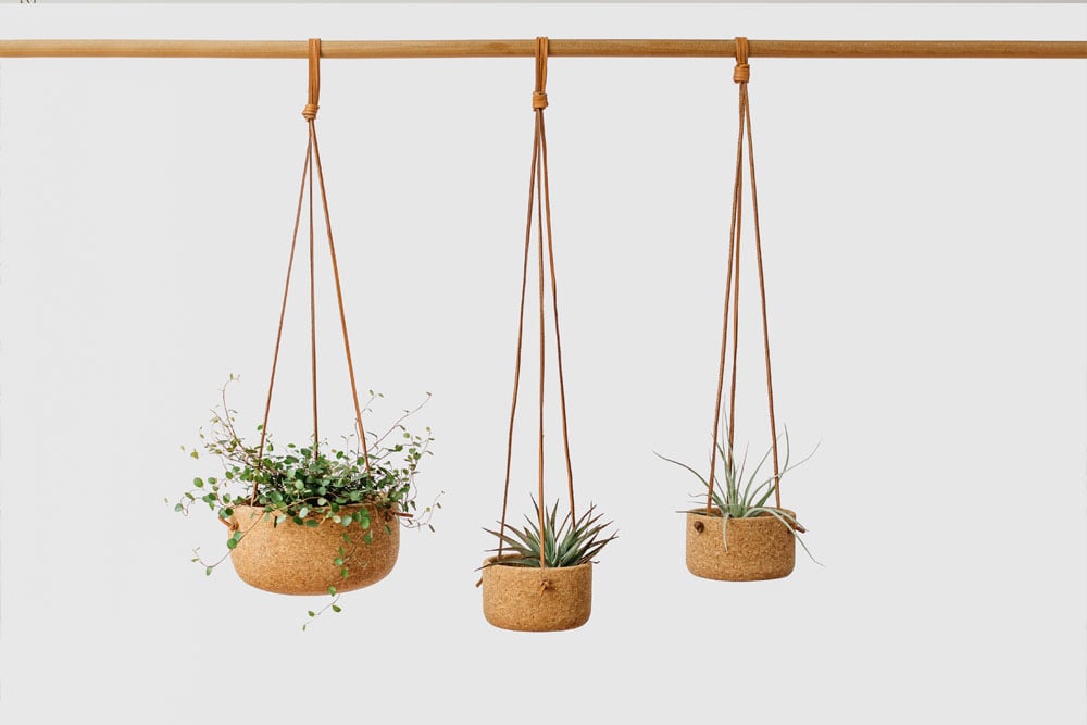 Melanie Abrantes Designs- Hanging Leather Planters - image 1 - student project