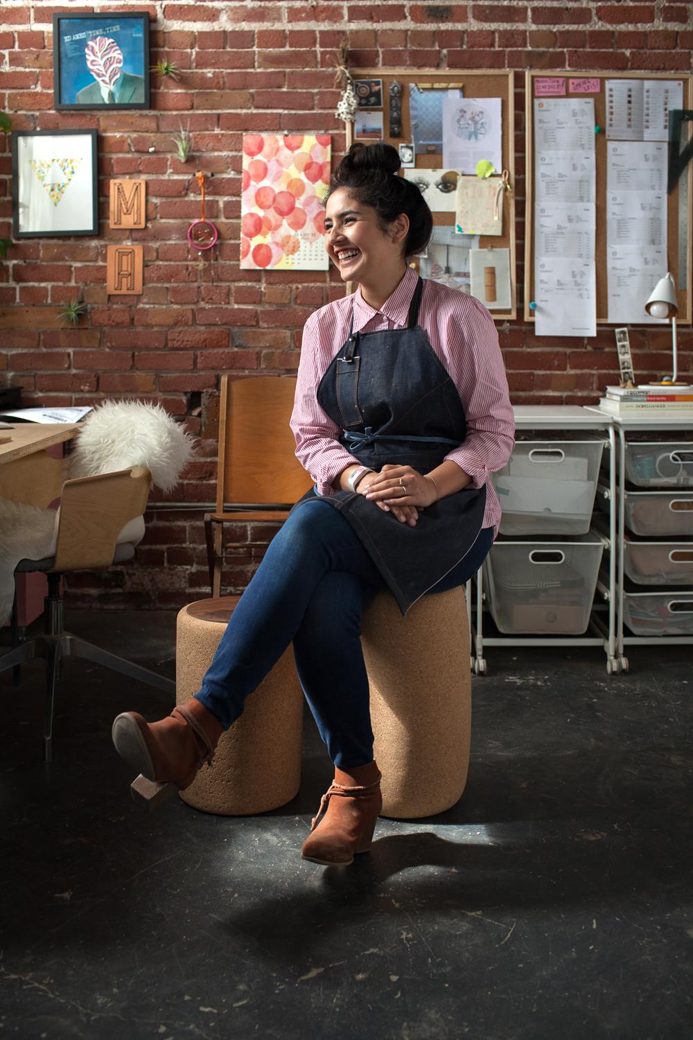 Melanie Abrantes Designs- Hanging Leather Planters - image 5 - student project