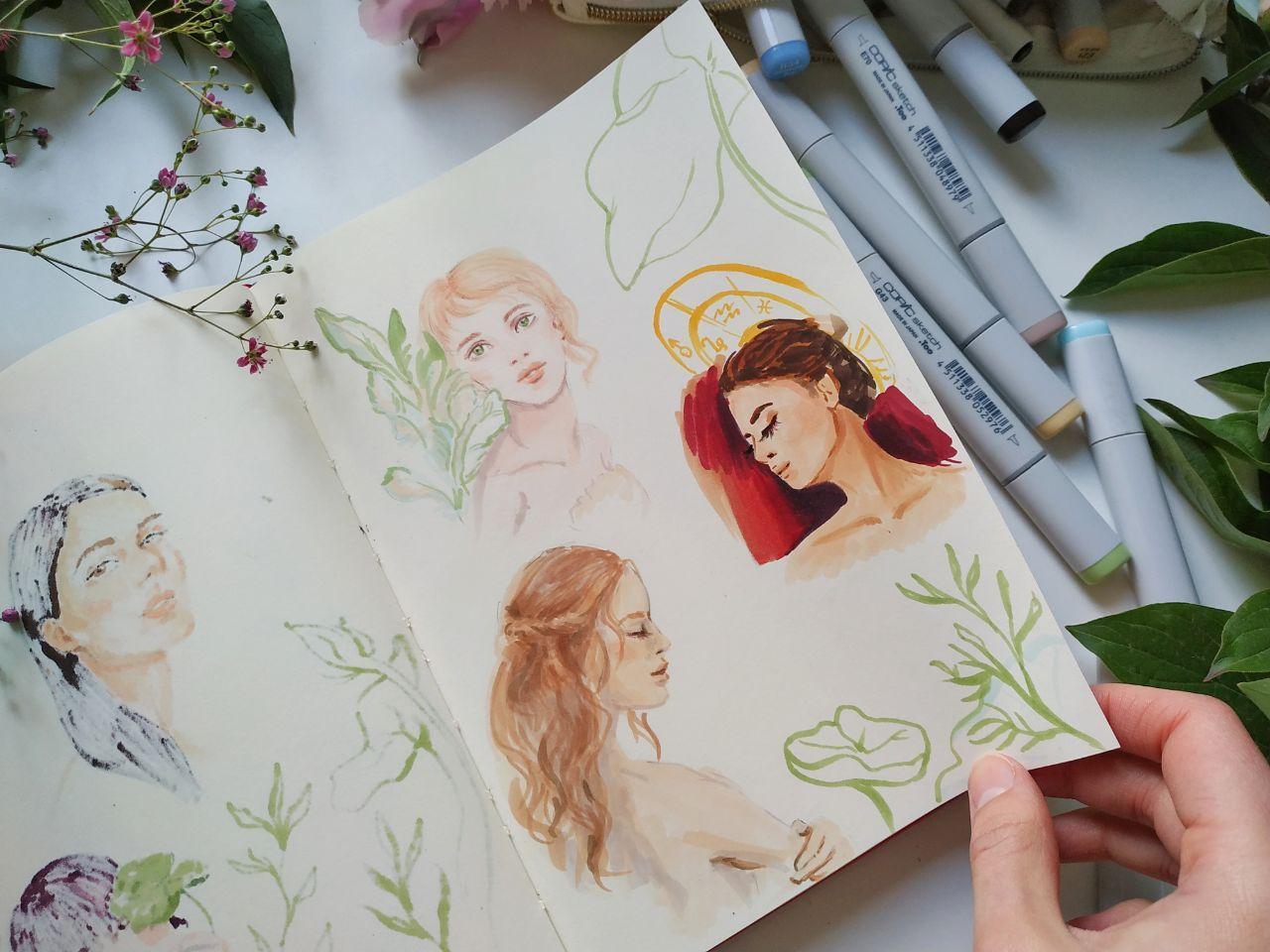 My Sketchbook portraits - image 3 - student project