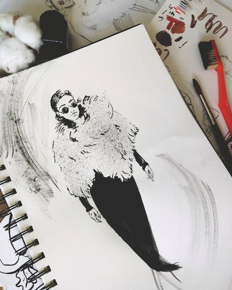 Fashion illustration - image 1 - student project