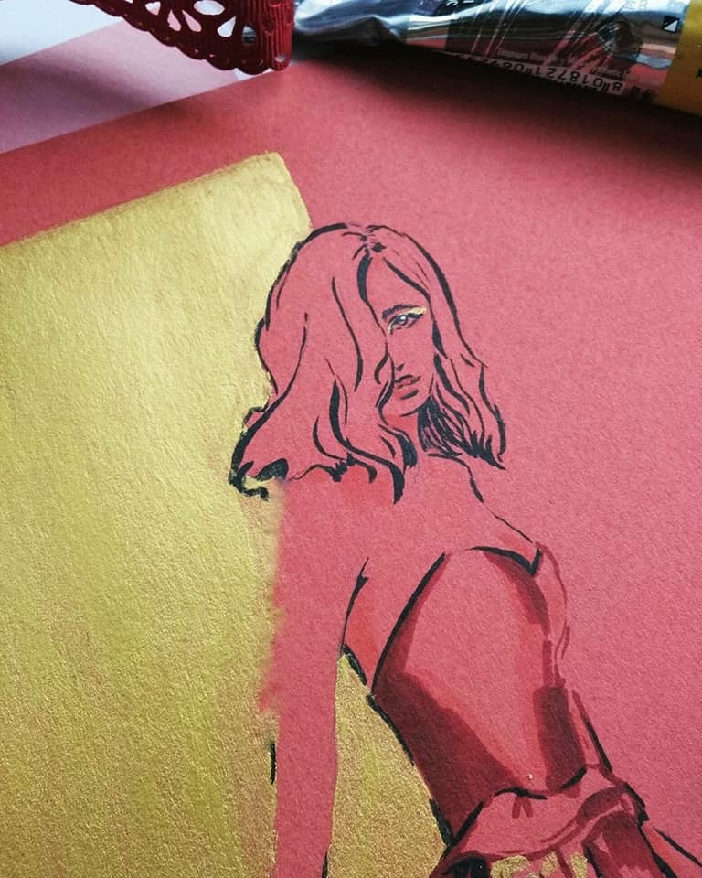 Fashion illustration - image 3 - student project